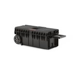 Szerszámosláda, Qbrick Patrol System One Longer Basic, 63,5 × 24,5 × 23 cm, fekete, 50 l, kerekes, 3 állítható rekesszel, kivehető rekeszek, hosszú szerszámokhoz