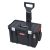 Szerszámosláda, Qbrick Patrol System Two Cart Plus Vario, 53 × 38,5 × 69 cm, fekete, 38 l, teleszkópos fogantyú, 2 állítható válaszfal