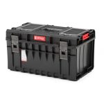 Szerszámosláda, Qbrick Patrol System One 350 Profi, 58,5 × 38,5 × 32 cm, fekete, 38 l, por- és vízálló, megerősített fedél, kivehető multi rekesz, 120 kg teherbírás