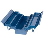 Szerszámosdoboz, Strend Pro TB101E, 53 x 20 x 21 cm, kék, 5 részes, fém, műhelybe, szerszámok áttekinthető tárolásához