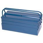 Szerszámosdoboz, Strend Pro TB101E, 53 x 20 x 21 cm, kék, 5 részes, fém, műhelybe, szerszámok áttekinthető tárolásához