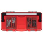 Szerszámosdoboz, Prosperplast Aptop Plus KAP6030, 59,8 × 28,6 × 32,7 cm, fekete, többfunkciós, hordozható, fogantyúval