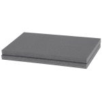 Rendszerező koffer, Qbrick Patrol System Pro Organizer 200, 45,2 × 35,8 × 7,9 cm, fekete, 6 l, habszivacs betéttel, tömített polikarbonát fedél, poliamid csatlakozók