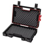 Szerszámosdoboz, Qbrick Patrol System Pro Toolcase, 45 × 32,2 × 12,6 cm, fekete, 11 l, moduláris, dupla védőhab, por- és vízálló tömítés, szerszámokhoz