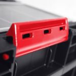 Szerszámosláda, Qbrick Patrol System One 350 Vario, 58,5 × 38,5 × 30,1 cm, fekete, 38 l, por- és vízálló, megerősített, moduláris, PRO kompatibilis, 50 kg teherbírás