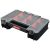 Rendszerező koffer, Qbrick Patrol System Two Organizer Multi, 25,7 x 18 x 6,5 cm, fekete, 11 l, polikarbonát fedél, állítható rekeszek, kényelmes fogantyú