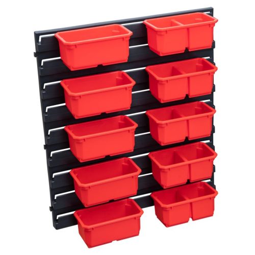 Rendszerező doboz, Qbrick Patrol One Organizer M/L, piros, 11 db
