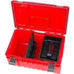 Szerszámosláda, Qbrick Patrol System One Red Ultra HD QS 350 Vario, piros, 38 l, ütésálló műanyag, IP66, por- és vízálló, Pro sorozattal kompatibilis