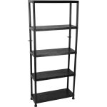Strend Pro 5 polcos műanyag műhelypolc, 181 x 80 x 30 cm, teherbírás: 20 kg/polc