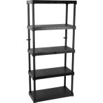 Strend Pro 5 polcos műanyag műhelypolc, 174,5 x 80 x 40 cm, teherbírás: 50 kg/polc