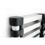 Teleszkópos létra, Strend Pro, 1 x 9 fokos, 260 cm, 125 kg teherbírás, alumínium, csúszásmentes lábakkal, automatikus reteszelés, hordozófogantyú