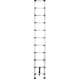   Teleszkópos létra, Strend Pro, 1 x 11 fokos, 320 cm, 125 kg teherbírás, alumínium, csúszásmentes lábakkal, automatikus reteszelés, hordozófogantyú