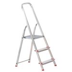 Festőlétra, ALVE Eurostyl 2913, 3 fokos, 55 cm, alumínium, összecsukható, egyoldalas