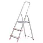 Festőlétra, ALVE Eurostyl 2913, 3 fokos, 55 cm, alumínium, összecsukható, egyoldalas