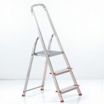 Festőlétra, ALVE Eurostyl 2913, 3 fokos, 55 cm, alumínium, összecsukható, egyoldalas