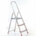 Festőlétra, ALVE Eurostyl 2913, 3 fokos, 55 cm, alumínium, összecsukható, egyoldalas