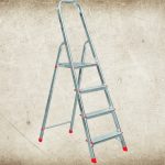 Festőlétra, ALVE Eurostyl 2914, 4 fokos, 76 cm, alumínium, összecsukható, egyoldalas