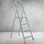 Festőlétra, ALVE Eurostyl 2914, 4 fokos, 76 cm, alumínium, összecsukható, egyoldalas