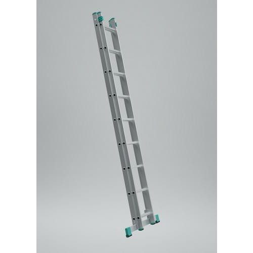 Kétrészes létra, ALVE 7511 A315 B513, 2 x 11 fokos, stabilizátorral, univerzális