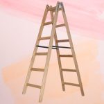 Kétrészes létra, Strend Pro Profi, 2 x 6 fokos, fa, 182 cm, 150 kg teherbírás, kétoldalas kivitel, háztartási és ipari használatra