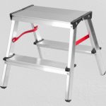 Fellépő, StrendPro DD2, 2x2 fokos, kétoldalas, alumínium