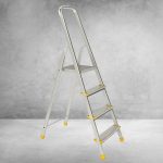 Festőlétra, ALVE Eurostyl 1914, 4 fokos, 76 cm, ezüst, alumínium, összecsukható, egyoldalas