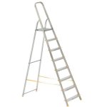 Festőlétra, ALVE Eurostyl 1918, 162 cm, 162 cm, ezüst, alumínium, összecsukható, egyoldalas