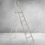 Festőlétra, ALVE Eurostyl 1918, 162 cm, 162 cm, ezüst, alumínium, összecsukható, egyoldalas