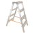 Kétrészes létra, ALVE Eurostyl Hobby 1924, 2 x 4 fokos, 86 cm, 150 kg teherbírás, kétoldalas kivitel