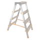 Kétrészes létra, ALVE Eurostyl Hobby 1924, 2 x 4 fokos, 86 cm, 150 kg teherbírás, kétoldalas kivitel