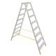 Kétrészes létra, ALVE Eurostyl Hobby 1928, 2 x 8 fokos, 178 cm, 150 kg teherbírás, kétoldalas kivitel