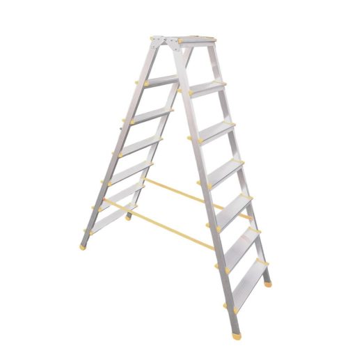 Kétrészes létra, ALVE Eurostyl Hobby 1927, 2 x 7 fokos, 155 cm, 150 kg teherbírás, kétoldalas kivitel