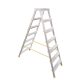 Kétrészes létra, ALVE Eurostyl Hobby 1927, 2 x 7 fokos, 155 cm, 150 kg teherbírás, kétoldalas kivitel