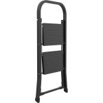 Fellépő, Strend Pro MINIFERO, 46cm, fekete, acél, 2 fokos, csúszásmentes, kapaszkodós