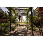 Kétrészes létra, Strend Pro, 2 x 6 fokos, fa, 190 cm, 150 kg teherbírás, kétoldalas kivitel, vödörtartó kampóval, horganyzott fém részek