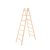Kétrészes létra, Strend Pro, 2 x 7 fokos, fa, 226 cm, 150 kg teherbírás, kétoldalas kivitel, vödörtartó kampóval, horganyzott fém részek