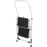Fellépő, Strend Pro LFT105, 2 fokos, 45 cm, fehér, acél, csúszásgátlós, stabil lábú