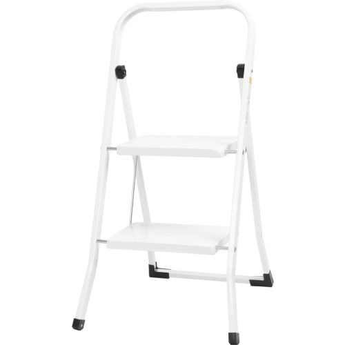 Fellépő, Strend Pro LFD105, 88,5 cm, fehér, acél, 2 fokos, csúszásgátlós, stabil lábú