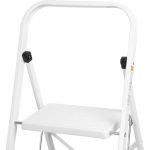 Fellépő, Strend Pro LFD105, 88,5 cm, fehér, acél, 2 fokos, csúszásgátlós, stabil lábú