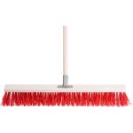 Útseprű, Strend Pro InDust, 80 cm, nyéllel, kültéri burkolathoz, felületkímélő, járdához, térkőhöz