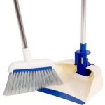 Seprűkészlet, Neco 30-1044-14, szürke-zöld, összecsukható kivitelben, 29 x 25 cm lapáttal és seprűvel