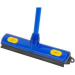 Seprű, Neco 20-0020-11, 300 mm, szürke, gumisörtékkel és lehúzóval, 126 cm nyéllel