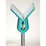 Felmosó, Leifheit 57023 Picollo S Micro Duo, 27 cm, mikroszálas szivacsfej, csavaró mechanizmussal, mozgatható csukló, mosógépben mosható