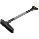 Jégkaparó seprűvel, Veropa Rota Brush, fekete-szürke, 2 az 1-ben, autóhoz