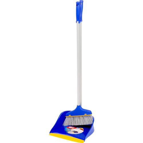 Seprűkészlet, Neco 30-1045-14, szürke, 68 cm seprűnyéllel és 76 cm lapátnyéllel