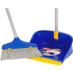 Seprűkészlet, Neco 30-1045-14, szürke, 68 cm seprűnyéllel és 76 cm lapátnyéllel