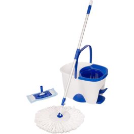   Felmosó szett, Neco Tornado Spin Mop, 18 l, forgó felmosó, mikroszálas, PP, ABS