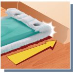 Felmosóhuzat, Leifheit 55320 Twist Micro Duo, M, mikroszálas, mosógépben mosható, gyorsan szárad, pattintós rögzítés, Clean Twist és Combi kompatibilis