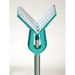 Felmosó, Leifheit 56553 Picobello M Micro Duo, 33 cm, mikroszálas, csavaró mechanizmus, mozgatható csukló, tépőzáras rögzítés, mosógépben mosható