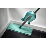 Felmosó, Leifheit 56553 Picobello M Micro Duo, 33 cm, mikroszálas, csavaró mechanizmus, mozgatható csukló, tépőzáras rögzítés, mosógépben mosható